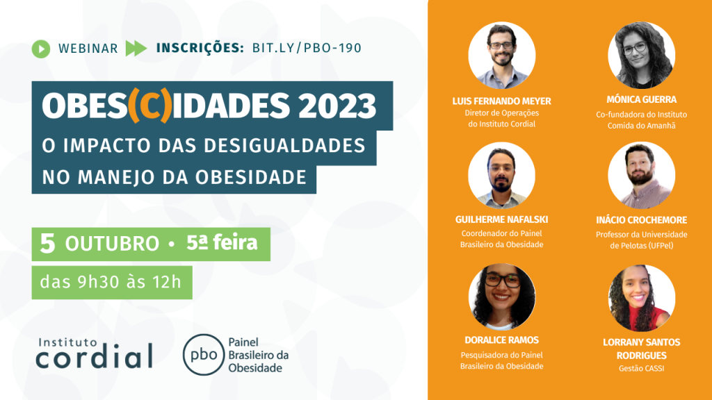 Webinar Obes(C)idades 2023: o impacto das desigualdades no manejo da obesidade