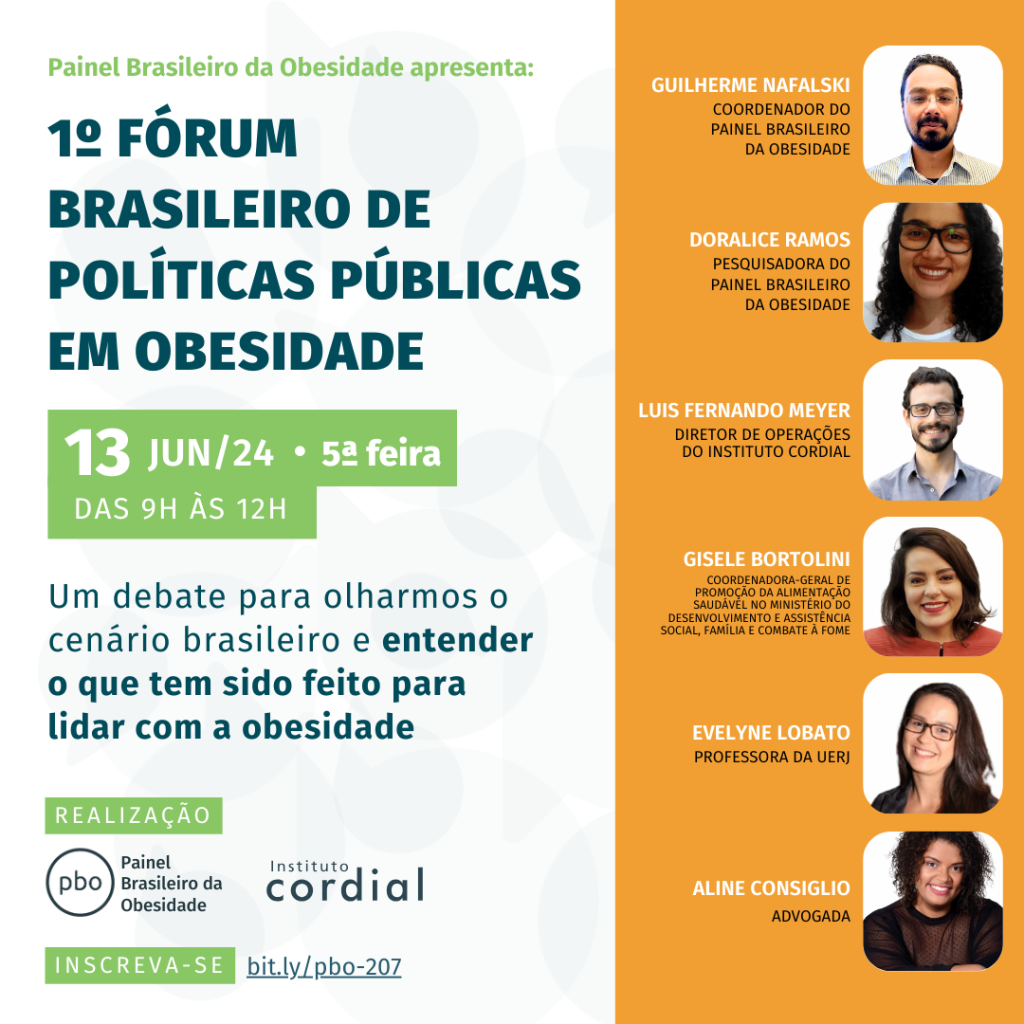 1º Fórum  Brasileiro de Políticas Pública sobre obesidade