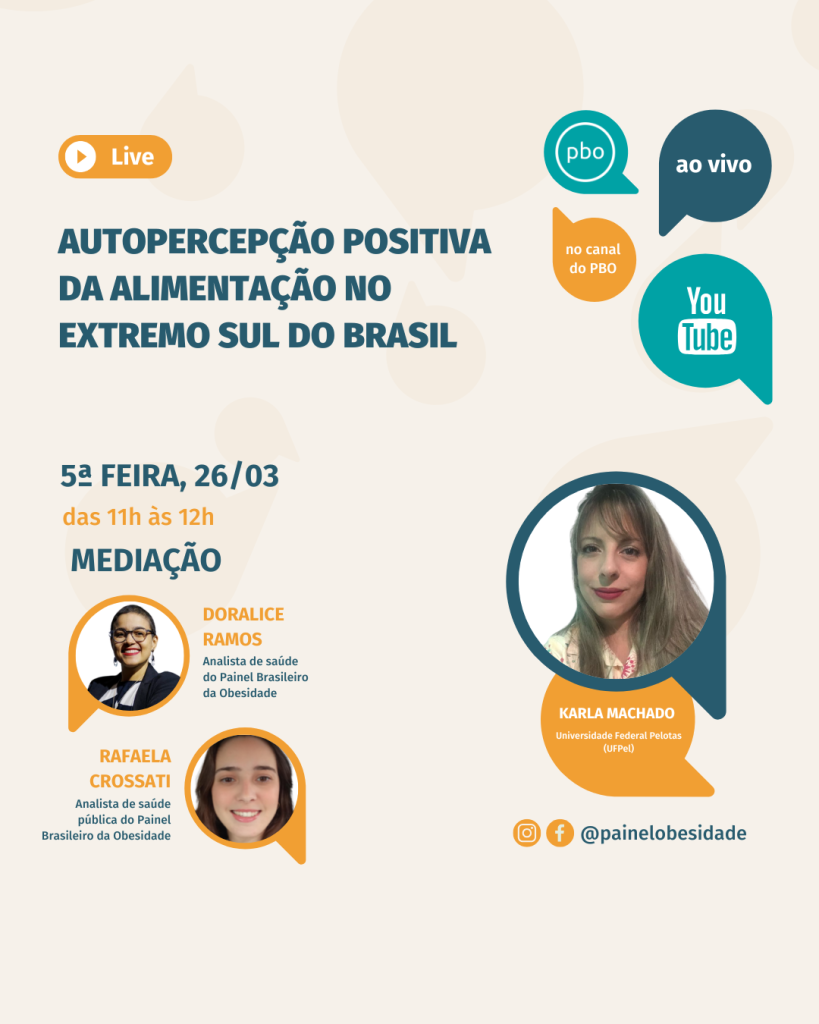 Autopercepção positiva da alimentação no extremo sul do Brasil